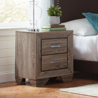 Coaster Furniture 204192 Kauffman 2-drawer Nightstand Washed Taupe